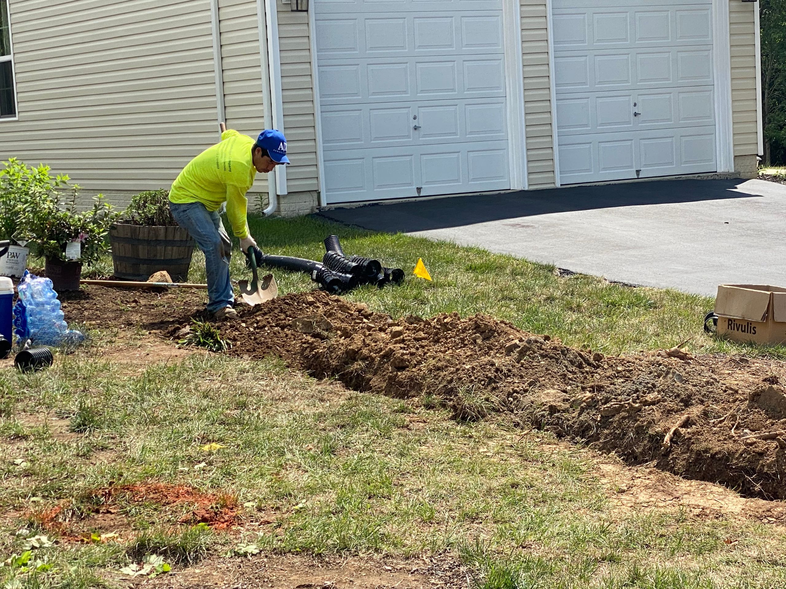 Professional drainage work