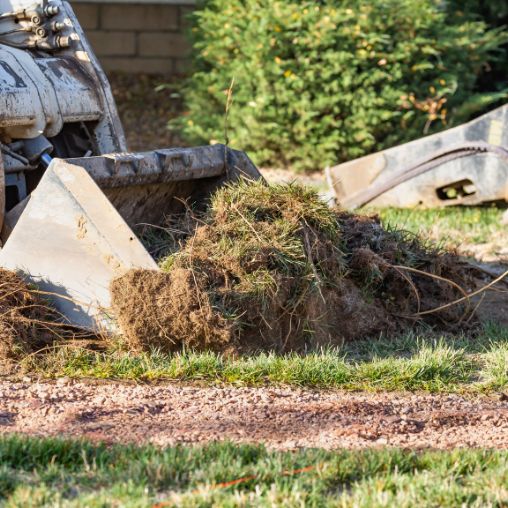 yard grading an level professional